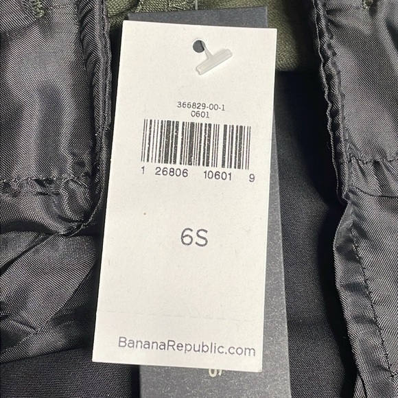 NWT Banana Republic Sloan Mid Rise Olive Green Side Stripe Trouser Pants 6S - Picture 7 of 16